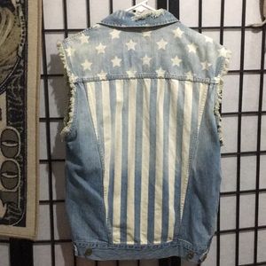 standard cloth denim jean jacket vest